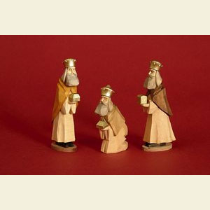 Christmas-Pyramids Accessories Figurine Set for 3-tier Pyramid - NATIVITY (waxed) - 13 pcs.
