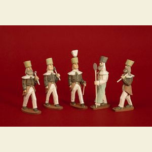 Weihnachtspyramiden Zubeh�r Best�ckung f�r 3-st�ckige Pyramiden - BERGMANN (farbig) - 12-teilig