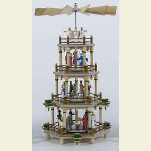 Christmas-Pyramids 4-tier Pyramids 4-tier pyramid - Nativity Scene - 45cm / 18 inch