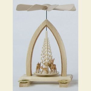 Christmas-Pyramids 1-tier Pyramids 1-tier pyramid - Deer - 25cm / 10 inch