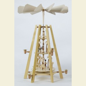Weihnachtspyramiden 3-st�ckige Pyramiden 3-st�ckige Pyramide Christi Geburt - 59cm
