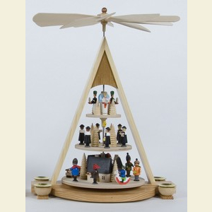 Weihnachtspyramiden 3-st�ckige Pyramiden 3-st�ckige Pyramide Seiffener Figuren - 43cm