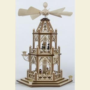 Weihnachtspyramiden 2-st�ckige Pyramiden 2-st�ckige Pyramide Gotik Christi Geburt - 48cm