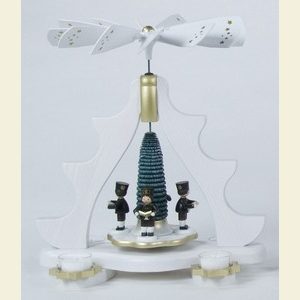 Christmas-Pyramids 1-tier Pyramids 1-tier pyramid - for tealights - Miners white - 36cm / 14 inch