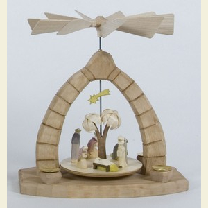 Weihnachtspyramiden 1-st�ckige Pyramiden 1-st�ckige Pyramide Christi Geburt geschnitzt - 32cm