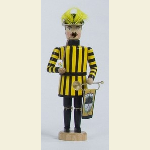 Smokers Professions Smoker Miner Saxonian Kings Court trumpet player - 21cm / 8 inch