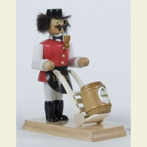 Smokers Professions Smoker Barkeeper with Car - 20cm / 8 inch
