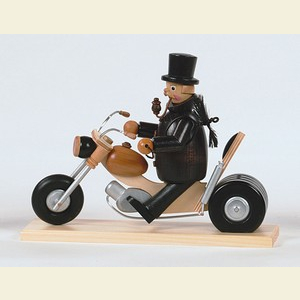 Smokers Professions Smoker Chimeney sweep in motorbike - 21cm / 8 inch