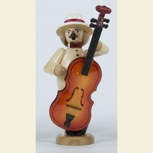 R�ucherm�nner Berufe R�ucherm�nnchen Musikant mit Bass - 23cm