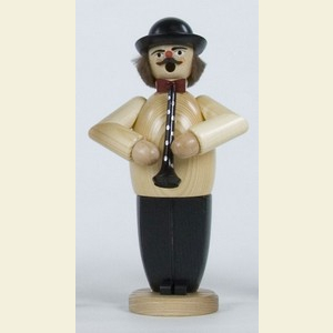 Smokers Professions Smoker Musician with Clarinet - 20cm / 8 inch