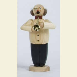 R�ucherm�nner Berufe R�ucherm�nnchen Musikant mit Trompete - 19cm