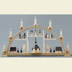 Candle Arches All Candle Arches Candle Arch - Motives from Seiffen - 63 x 37cm / 25 x 15 inch