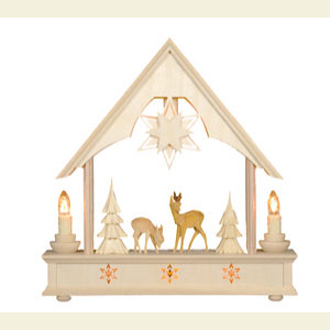 Lichterwelt Lichterh�user Lichterhaus - Waldmotiv - 27cm