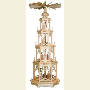 Weihnachtspyramiden 4-st�ckige Pyramiden 4-st�ckige Pyramide -  Gotisch - 135cm
