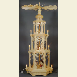 Weihnachtspyramiden 3-st�ckige Pyramiden 3-st�ckige Pyramide -  Walddesign - 105cm