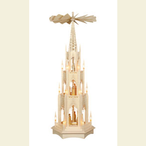 Weihnachtspyramiden 3-st�ckige Pyramiden Dompyramide mit 3 Stockwerken Exklusiv - 135cm