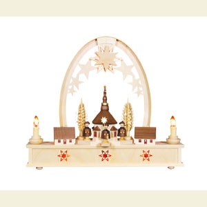 Candle Arches Fret Saw Work Seidel Arch Carol Singers - 36cm x 31cm / 14 x 12 inches