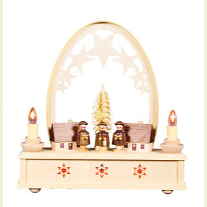 Candle Arches Fret Saw Work Seidel Arch Carol Singers - 25cm / 10 inches