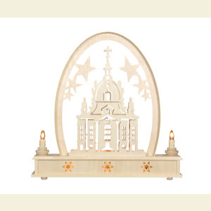 Candle Arches Fret Saw Work Seidel Arch Church of Dresden - 36cm x 31cm / 14 x 12 inches
