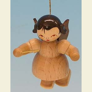 Kleine Figuren & Miniaturen Baumschmuck Engel Baumbehang Schwebeengel - natur Engel Dirigent - natur - schwebend - 5,5cm