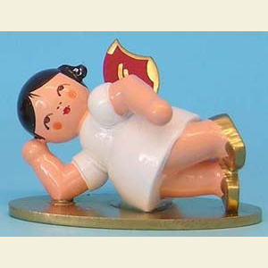 Angels Other Angels Angel head left - Red Wings - lying - 6cm / 2,3 inch