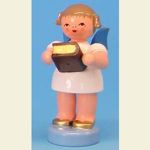 Angels Other Angels Angel with bible - Blue Wings - standing - 6cm / 2,3 inch