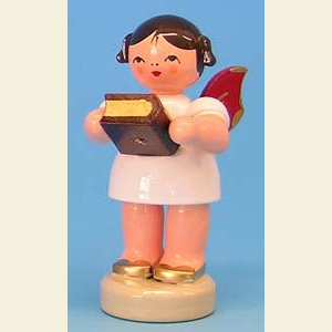 Engel Sonstige Engel Engel mit Bibel - Rote Fl�gel - stehend - 6cm