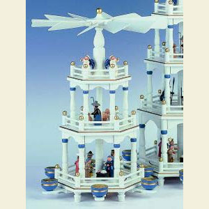 Christmas-Pyramids 3-tier Pyramids 3-tier Pyramid - Cristmas eve white - 48cm / 19 inch