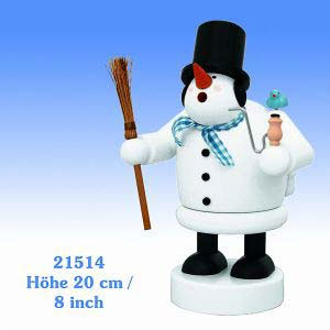 R�ucherm�nner Schneem�nner R�ucherm�nnchen Schneemann - 20 cm