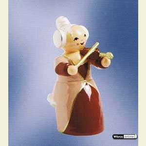 Kleine Figuren & Miniaturen Mozart Orchester (KWO) Musikerin mit Violine - sitzend - 5 cm