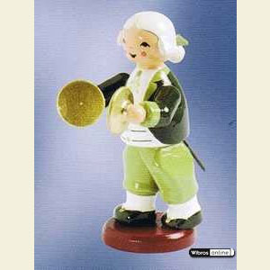 Kleine Figuren & Miniaturen Mozart Orchester (KWO) Musiker mit Becken - stehend - 6 cm
