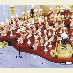 Small Figures & Ornaments Mozart Orchestra (KWO) The back-stage - 60 cm x 27 cm / 24 inch x 11 inch