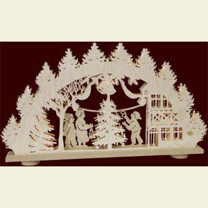 Candle Arches Fret Saw Work 3D-Light-Arch - Christmas tree - 66 x 40 x 6 cm