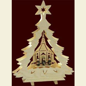 Lichterwelt Lichterspitzen 3D-Tannenbaum - Kurrende - 32 x 42 x 7 cm
