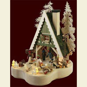 Lichterwelt Lichterh�user Lichterhaus - Das Waldhaus - 30 x 45 x 39 cm