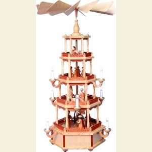 Weihnachtspyramiden 4-st�ckige Pyramiden 4-st�ckige Pyramide - Christi Geburt - 90 cm